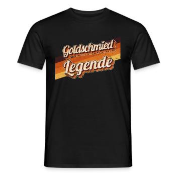 Juwelier Geburtstag als Legende geboren - Männer T-Shirt - Schwarz - Vorne - AI Model Male 178 light (178cm)