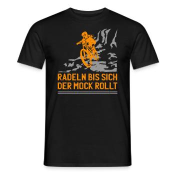 Mountainbiker Mountain Bikes BMX MTB Mountainbike - Männer T-Shirt - Schwarz - Vorne - AI Model Male 178 light (178cm)