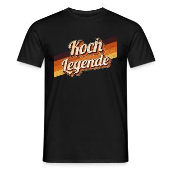 Gastronomie Geburtstag als Legende geboren Koch - Männer T-Shirt - Schwarz - Vorne - AI Model Male 178 light (178cm)