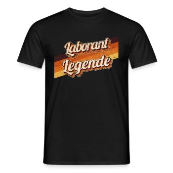 Chemiker Geburtstag als Legende geboren Laborant - Männer T-Shirt - Schwarz - Vorne - AI Model Male 178 light (178cm)