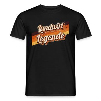 Bauern Geburtstag als Legende geboren Landwirt - Männer T-Shirt - Schwarz - Vorne - AI Model Male 178 light (178cm)