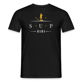 SUP paddle Stand Up Paddle SUP-MAMA Femmes - T-shirt homme - noir - Devant - AI Model Male 178 light (178cm)