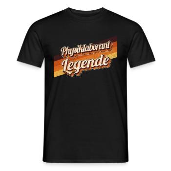 Laborant Geburtstag als Legende geboren - Männer T-Shirt - Schwarz - Vorne - AI Model Male 178 light (178cm)