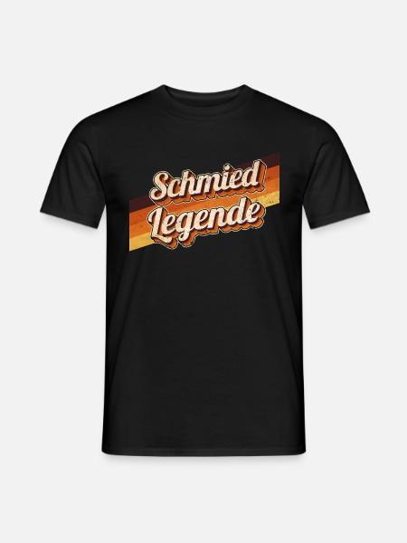 Pferde Hufschmied Geburtstag als Legende geboren - Männer T-Shirt - Schwarz