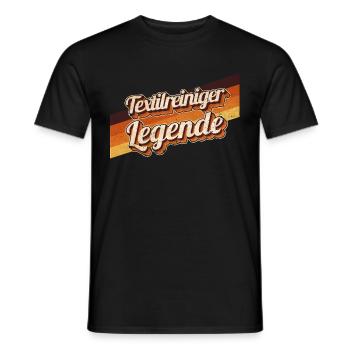 Wäscherei Geburtstag als Legende geboren - Männer T-Shirt - Schwarz - Vorne - AI Model Male 178 light (178cm)