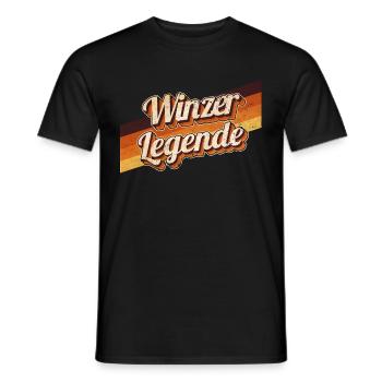 Weinbauer Geburtstag als Legende geboren Winzer - Männer T-Shirt - Schwarz - Vorne - AI Model Male 178 light (178cm)