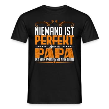 perfekt dad !! - Männer T-Shirt - Schwarz - Vorne - AI Model Male 178 light (178cm)