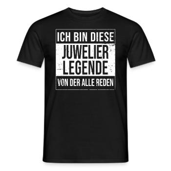 Goldschmied Geburtstag geboren Legende Juwelier - Männer T-Shirt - Schwarz - Vorne - AI Model Male 178 light (178cm)