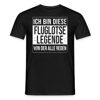 Flugzeug-Lotse Geburtstag geboren Legende - Männer T-Shirt - Schwarz - Vorne - AI Model Male 178 light (178cm)