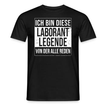 Chemiker Geburtstag geboren Legende Laborant - Männer T-Shirt - Schwarz - Vorne - AI Model Male 178 light (178cm)