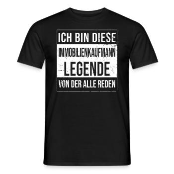 Makler Geburtstag geboren Legende - Männer T-Shirt - Schwarz - Vorne - AI Model Male 178 light (178cm)