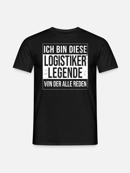 Logistik Geburtstag geboren Legende Logistiker - Männer T-Shirt - Schwarz