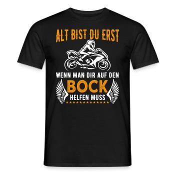Motorrad Motorradfahrer Biker Bikerin - Männer T-Shirt - Schwarz - Vorne - AI Model Male 178 light (178cm)