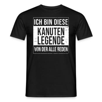 Kanufahrer Geburtstag geboren Legende Kanu Kanuten - Männer T-Shirt - Schwarz - Vorne - AI Model Male 178 light (178cm)