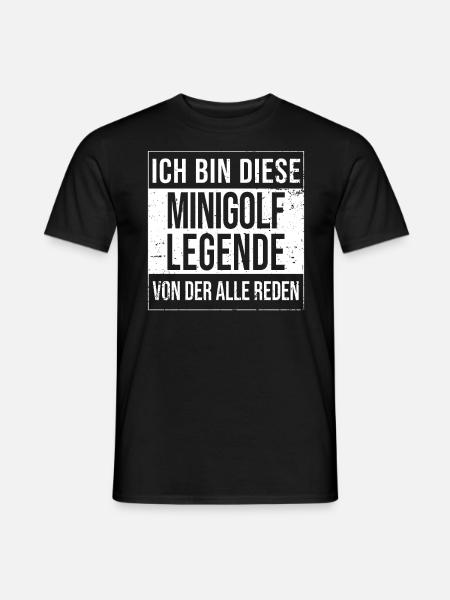 Minigolfer Geburtstag geboren Legende Minigolf - Männer T-Shirt - Schwarz