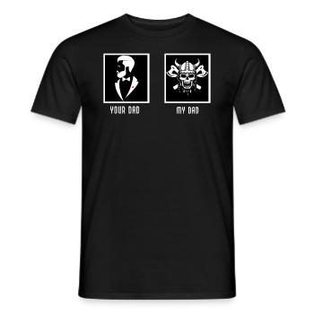 Dein Vater Mein Vater Gentleman Scharfe Waffen - Männer T-Shirt - Schwarz - Vorne - AI Model Male 178 light (178cm)