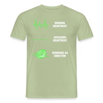 Director Committee Member Administrator Manager - Men's T-Shirt - sage - Front - AI Model Male 178 light (178cm)