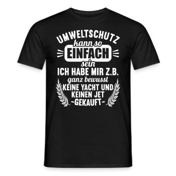 Anti Umweltschutz Parodie Umweltschutz - Männer T-Shirt - Schwarz - Vorne - AI Model Male 178 light (178cm)