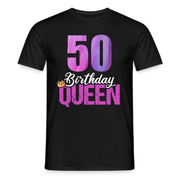 50 Jahre Alt 50 Geburtstag Birthday Queen - Männer T-Shirt - Schwarz - Vorne - AI Model Male 178 light (178cm)