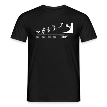 Patins à roues alignées Patins à roulettes Patineurs de fin de semaine - T-shirt homme - noir - Devant - AI Model Male 178 light (178cm)