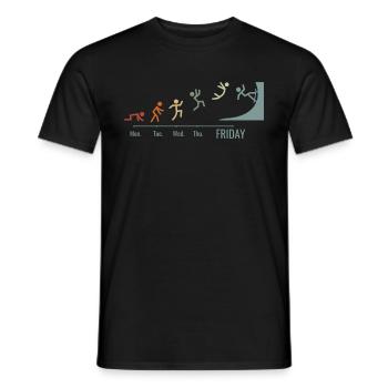 Skateboard Skater-Rampe Skaten Skating Vintage - Männer T-Shirt - Schwarz - Vorne - AI Model Male 178 light (178cm)