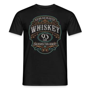 95 Jahre bin guter Whisky Whiskey 95. Geburtstag - Männer T-Shirt - Schwarz - Vorne - AI Model Male 178 light (178cm)