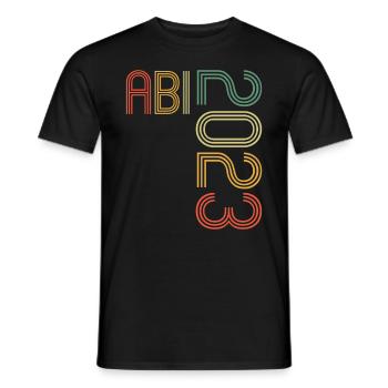 Abitur Gymnasium Women and Men Abi 2023 - Men's T-Shirt - black - Front - AI Model Male 178 light (178cm)