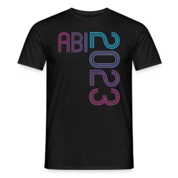 Abitur Gymnasium Women and Men Abi 2023 - Men's T-Shirt - black - Front - AI Model Male 178 light (178cm)
