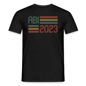 Abitur Gymnasium Damen und Herren Abi 2023 - Männer T-Shirt - Schwarz - Vorne - AI Model Male 178 light (178cm)