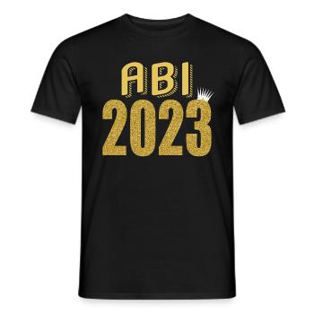 Abitur Gymnasium Damen und Herren Abi 2023 - Männer T-Shirt - Schwarz - Vorne - AI Model Male 178 light (178cm)
