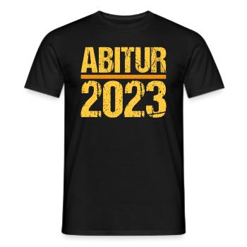 Abitur Gymnasium Damen und Herren Abi 2023 - Männer T-Shirt - Schwarz - Vorne - AI Model Male 178 light (178cm)