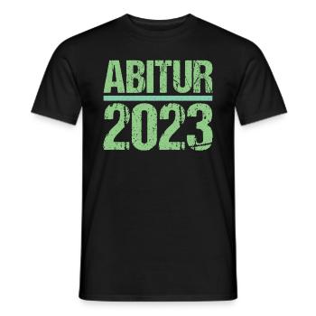 Abitur Gymnasium Damen und Herren Abi 2023 - Männer T-Shirt - Schwarz - Vorne - AI Model Male 178 light (178cm)