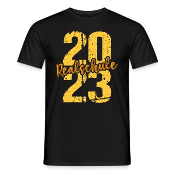 Realschule bestanden Realschulabschluss 2023 - Männer T-Shirt - Schwarz - Vorne - AI Model Male 178 light (178cm)
