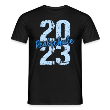 Realschule bestanden Realschulabschluss 2023 - Männer T-Shirt - Schwarz - Vorne - AI Model Male 178 light (178cm)