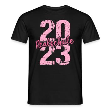 Realschule bestanden Realschulabschluss 2023 - Männer T-Shirt - Schwarz - Vorne - AI Model Male 178 light (178cm)