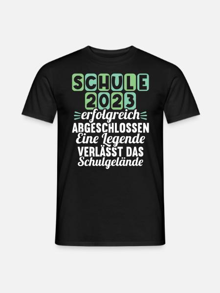 Eine Legende verlässt das Gelände Realschule 2023 - Männer T-Shirt - Schwarz