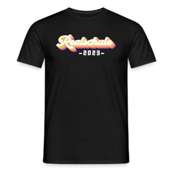 Realschule bestanden Realschulabschluss 2023 - Männer T-Shirt - Schwarz - Vorne - AI Model Male 178 light (178cm)