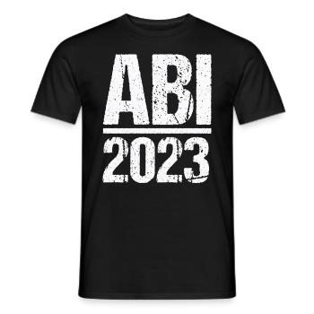 Abitur Gymnasium Damen und Herren Abi 2023 - Männer T-Shirt - Schwarz - Vorne - AI Model Male 178 light (178cm)