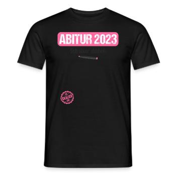 Abitur Gymnasium Damen und Herren Abi 2023 - Männer T-Shirt - Schwarz - Vorne - AI Model Male 178 light (178cm)