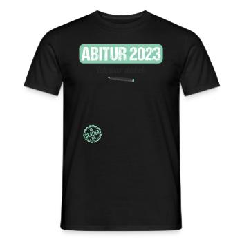 Abitur Gymnasium Damen und Herren Abi 2023 - Männer T-Shirt - Schwarz - Vorne - AI Model Male 178 light (178cm)