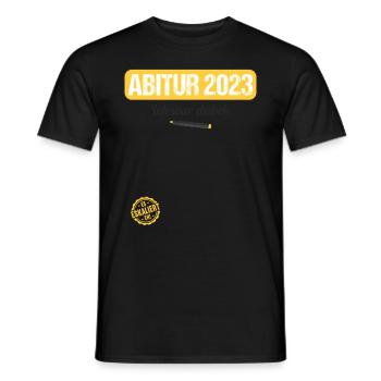 Abitur Gymnasium Damen und Herren Abi 2023 - Männer T-Shirt - Schwarz - Vorne - AI Model Male 178 light (178cm)