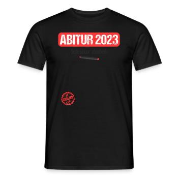 Abitur Gymnasium Damen und Herren Abi 2023 - Männer T-Shirt - Schwarz - Vorne - AI Model Male 178 light (178cm)