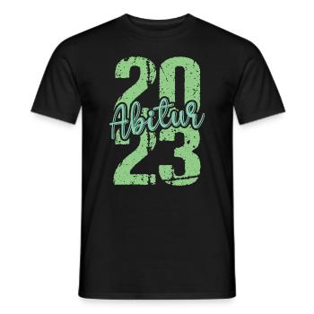 Abitur Gymnasium Damen und Herren Abi 2023 - Männer T-Shirt - Schwarz - Vorne - AI Model Male 178 light (178cm)