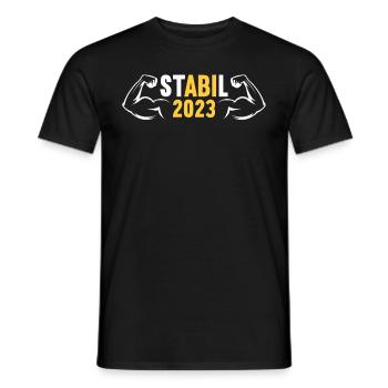 Abitur Gymnasium Damen und Herren Abi 2023 - Männer T-Shirt - Schwarz - Vorne - AI Model Male 178 light (178cm)