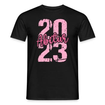 Abitur Gymnasium Damen und Herren Abi 2023 - Männer T-Shirt - Schwarz - Vorne - AI Model Male 178 light (178cm)
