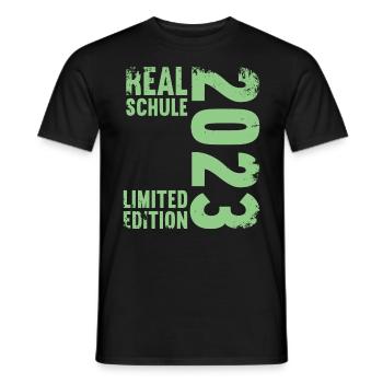 Realschule bestanden Realschulabschluss 2023 - Männer T-Shirt - Schwarz - Vorne - AI Model Male 178 light (178cm)