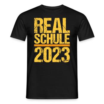 Realschule bestanden Realschulabschluss 2023 - Männer T-Shirt - Schwarz - Vorne - AI Model Male 178 light (178cm)