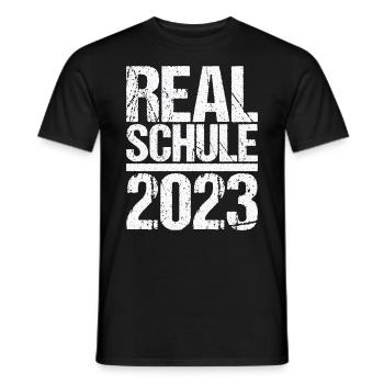 Realschule bestanden Realschulabschluss 2023 - Männer T-Shirt - Schwarz - Vorne - AI Model Male 178 light (178cm)