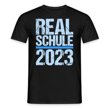 Realschule bestanden Realschulabschluss 2023 - Männer T-Shirt - Schwarz - Vorne - AI Model Male 178 light (178cm)
