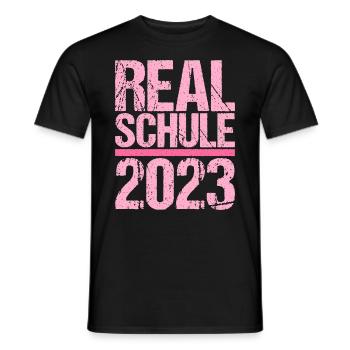 Realschule bestanden Realschulabschluss 2023 - Männer T-Shirt - Schwarz - Vorne - AI Model Male 178 light (178cm)